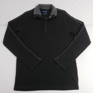 Hathaway Snap Ribbed Mock Neck Sweater/Pullover